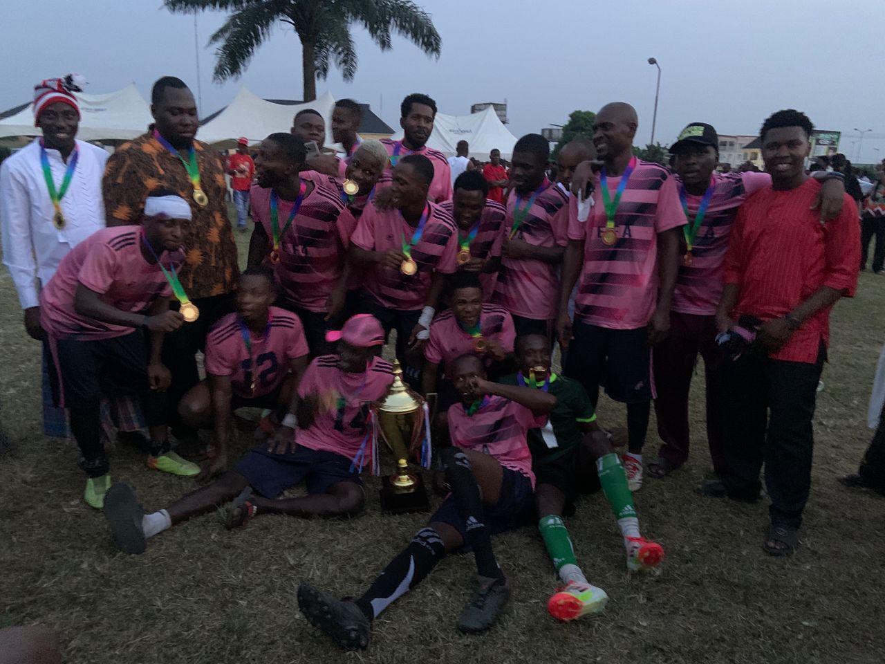 Winner of Elelenwo Football Tournament 2025. Onwunta FC of Rumuodani Community